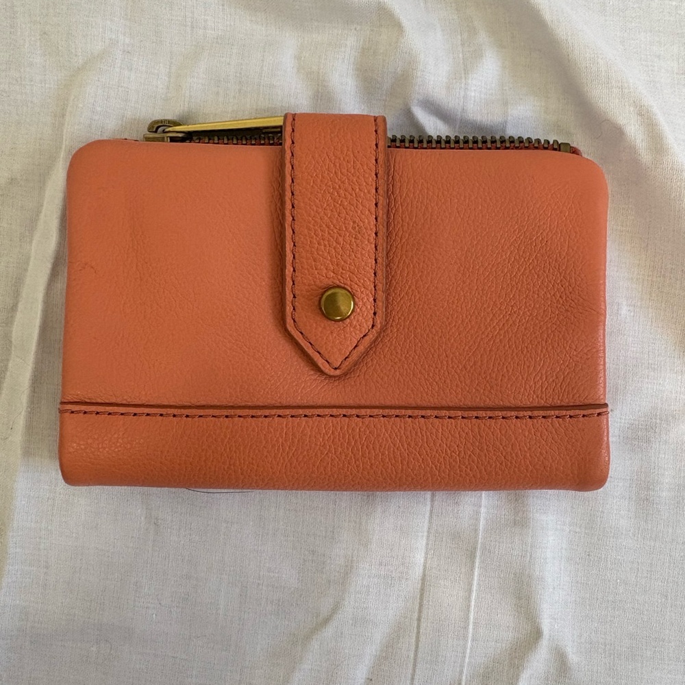 Fossil Coral Leather Wallet